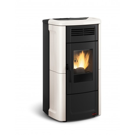 Poêle à granulés de bois en acier étanche - Marque Extra-Flamme - Modèle Vnovella
