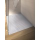 Receveur de douche extra plat  en puretex avec bonde centrale - Marque Aquarine - Modèle Rockstone  carré