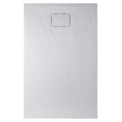 Receveur de douche extra plat 140x90x3.5 en matériau de synthèse  - Marque Aquarine - Modèle Rockstone rectangle