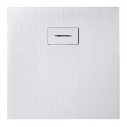 Receveur de douche extra plat 90x90x3.5 cm en matériau de synthèse - Marque Aquarine - Modèle Woodstone carré