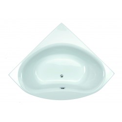 Baignoire d'angle modèle NALIA 135X135X53-53.3 cm en TOPLAX de - marque AQUARINE