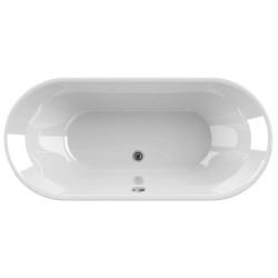 Baignoire rectangle modèle LUIGIA monobloc autoportante de marque AQUARINE