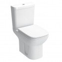 Pack WC au sol de marque VITRA modèle NORMUS avec cuvette carré, double abattant