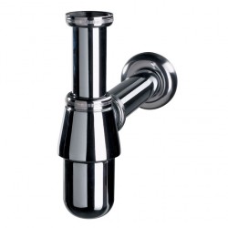 Siphon complet en laiton chromé pour lavabo de marque GRANDSIR