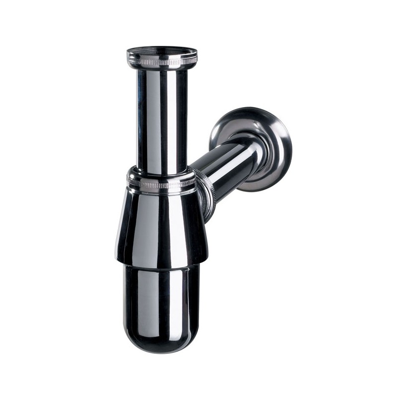 Siphon complet en laiton chromé pour lavabo de marque GRANDSIR - ATD Home