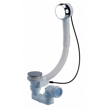 Siphon complet en laiton chromé pour lavabo de marque GRANDSIR