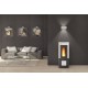 Poêle à granulés de bois en acier étanche - Marque ExtraFlame - Modèle Wendy