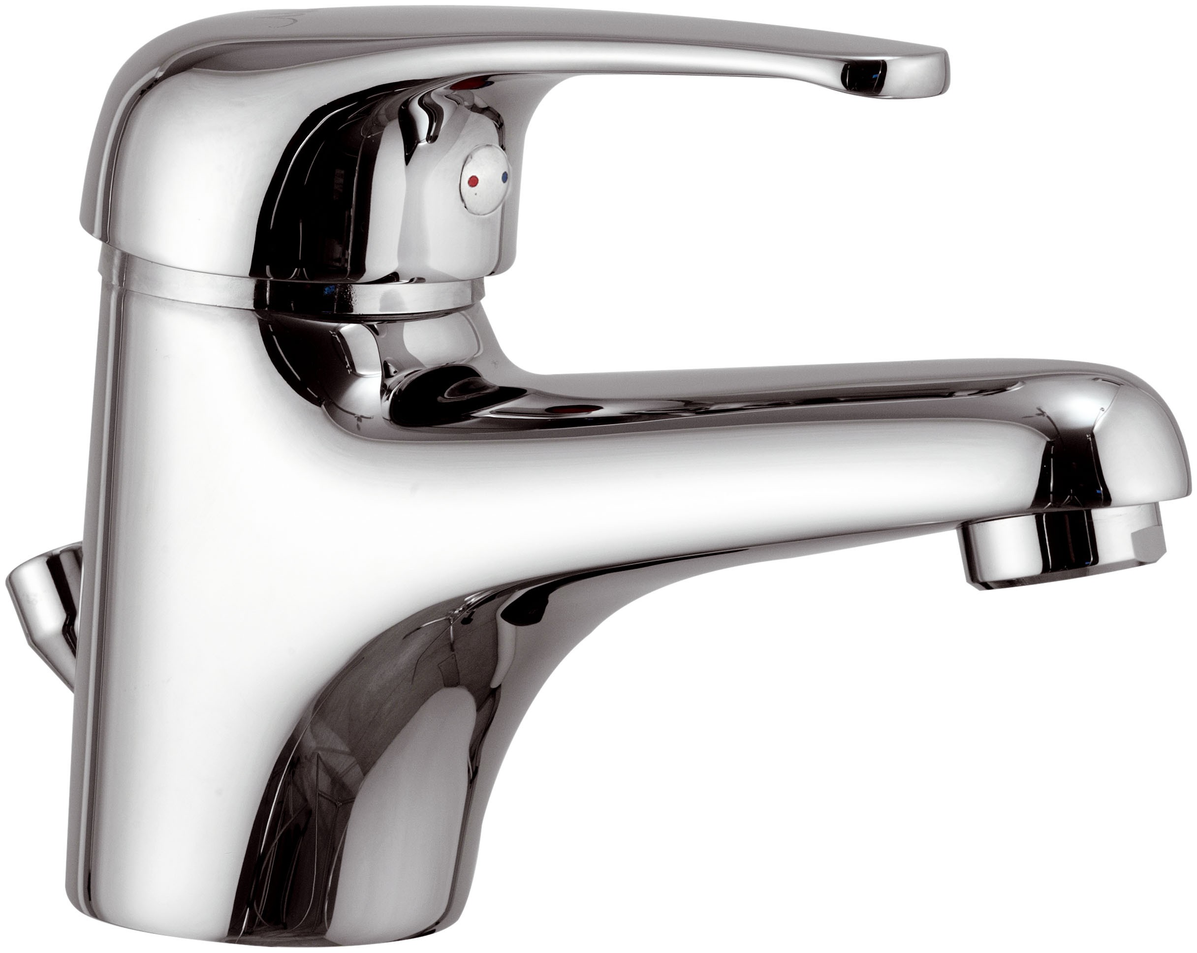 Paire De Mitigeurs Lavabo Chromés - Style Rétro, Acier Et Céramique, Occasion